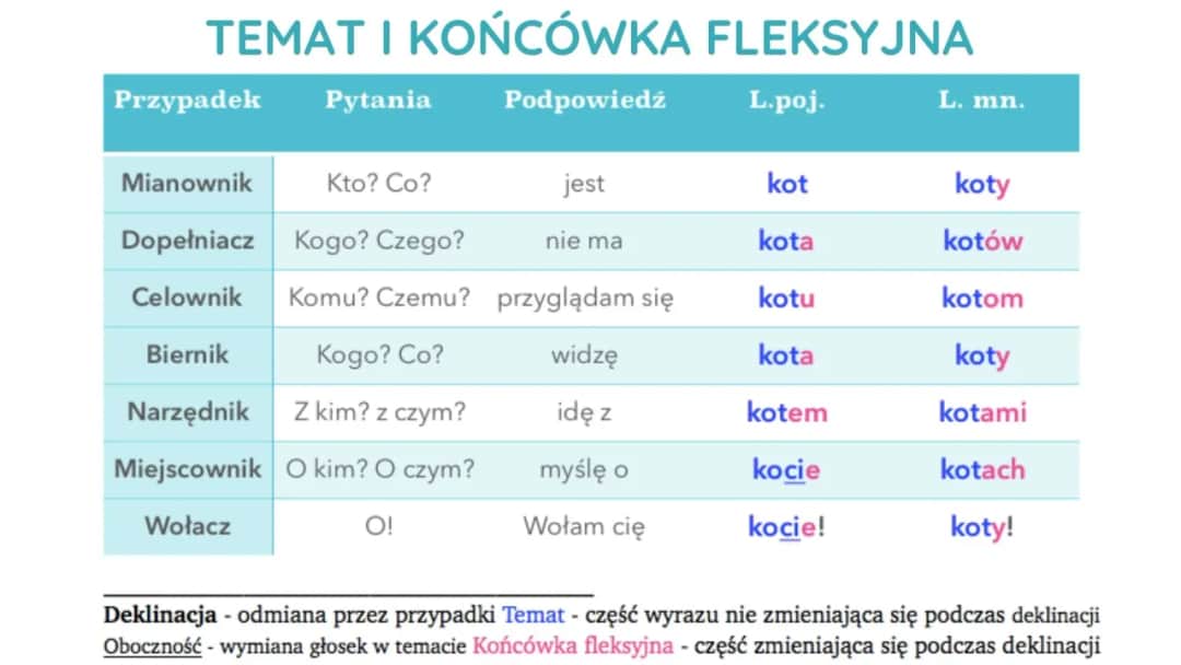 Końcówki w języku polskim: kluczowe zasady i zastosowanie