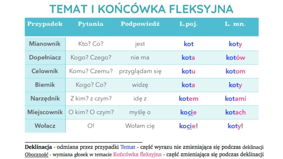 Końcówki w języku polskim: kluczowe zasady i zastosowanie