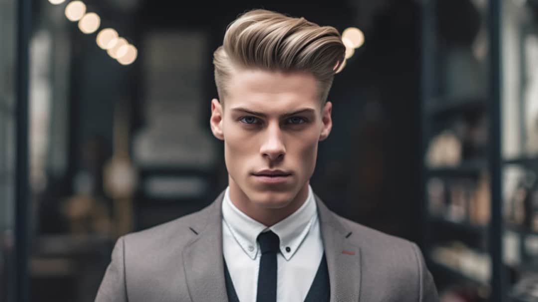 Fryzura męska z przedziałkiem: Subtelna elegancja w męskiej stylizacji