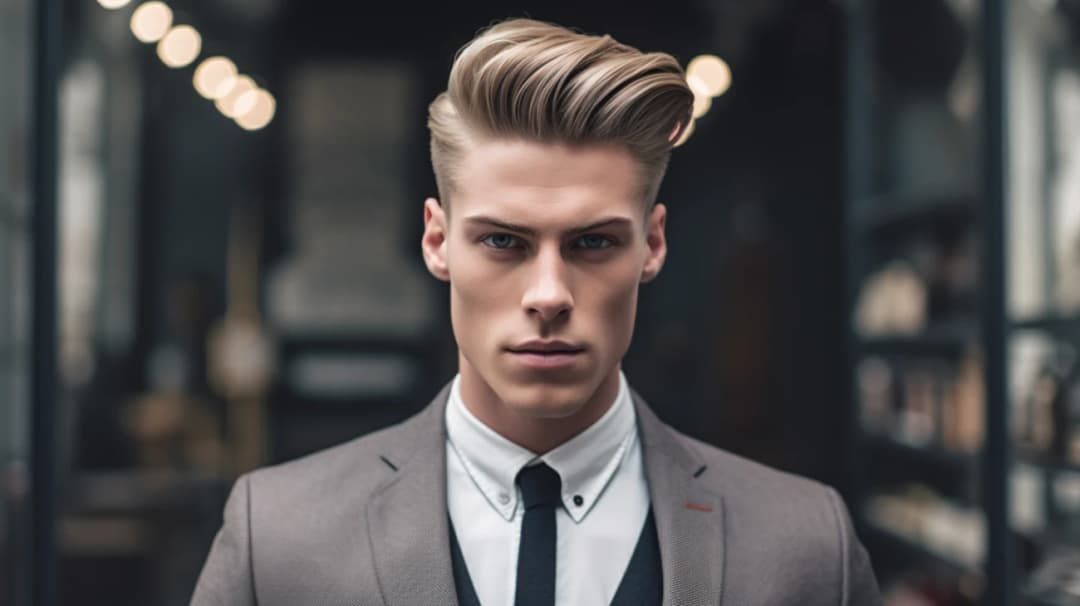 Fryzura męska z przedziałkiem: Subtelna elegancja w męskiej stylizacji
