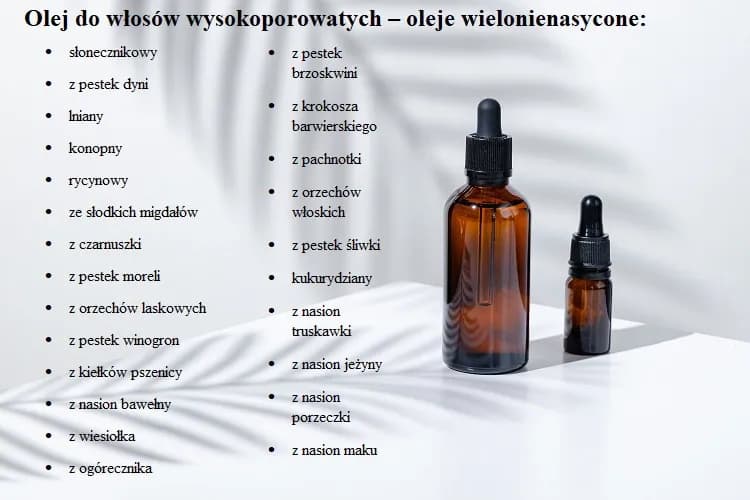 Najlepsze oleje do włosów wysokoporowatych: skuteczna regeneracja w domu